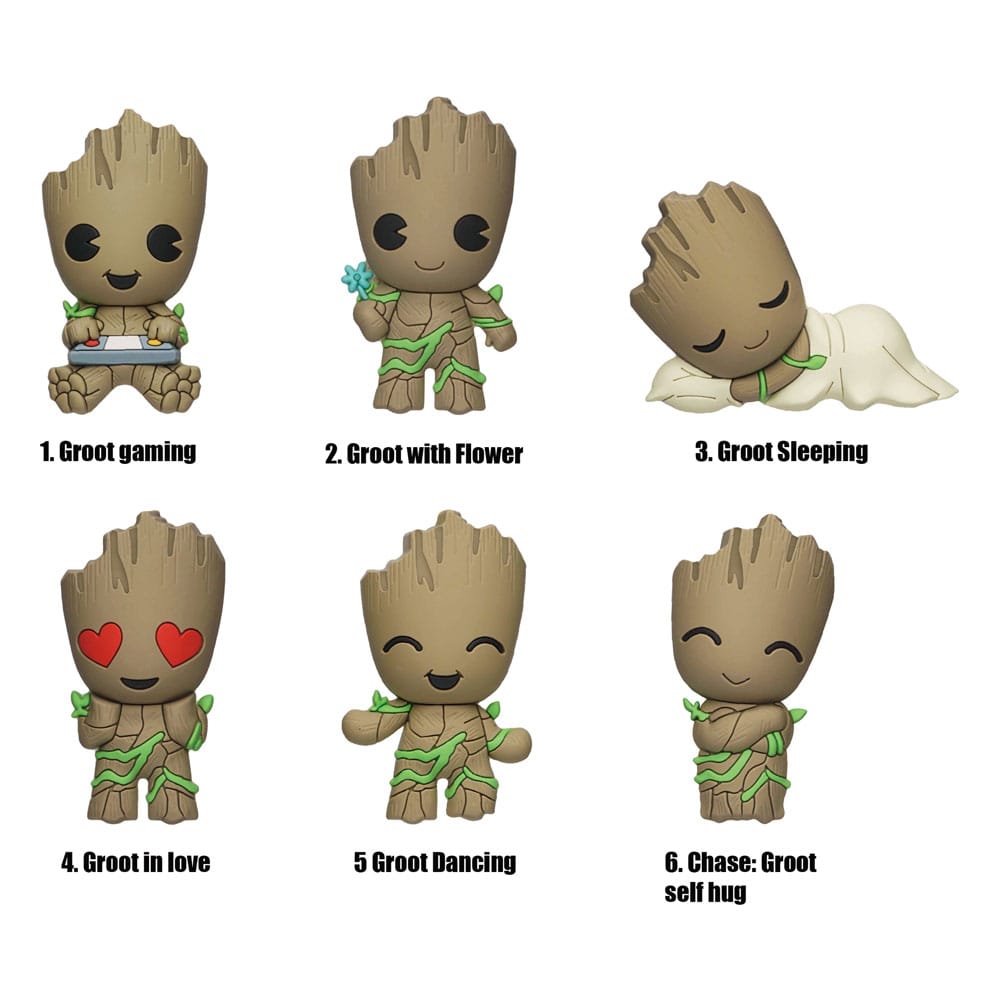 Marvel Groot Guardians of the Galaxy Series 2 Marvel 3D Magnets Display 12 Pieces