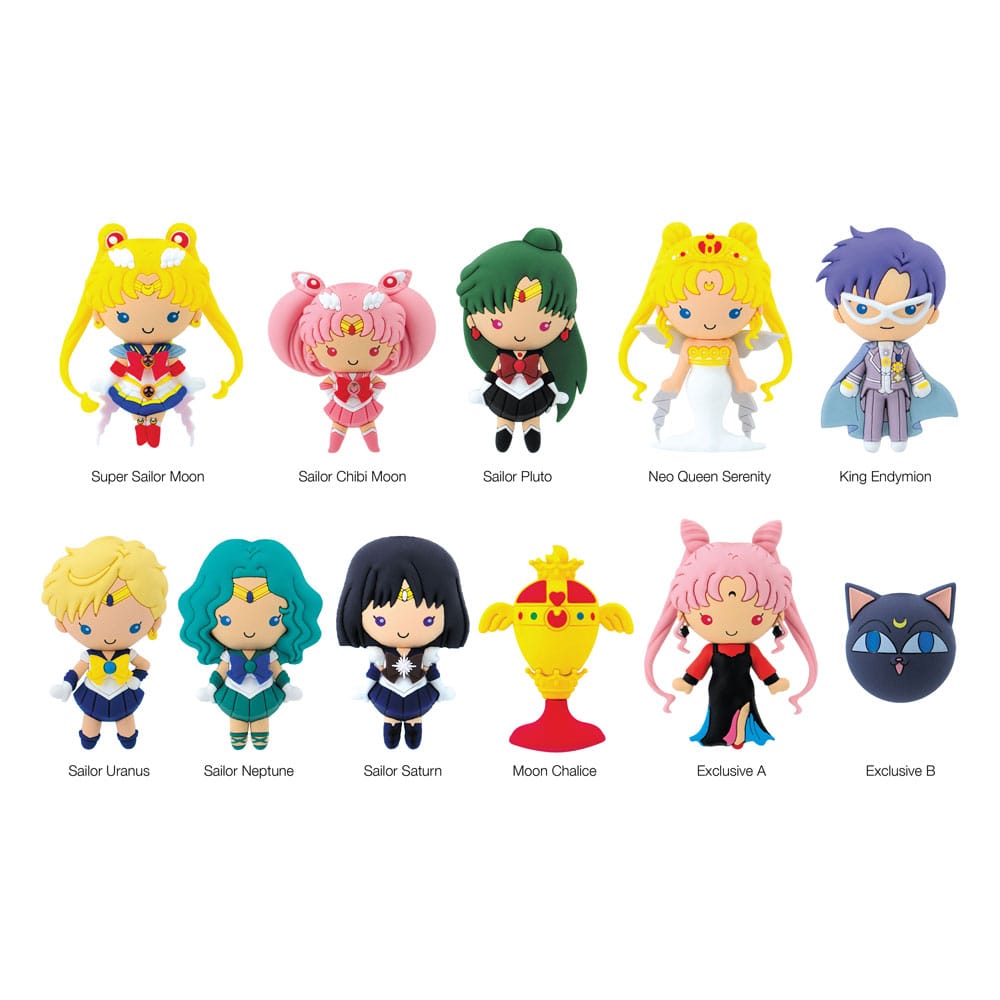 Sailor Moon Series 4 3D PVC Bag Clips Display 24 Pieces