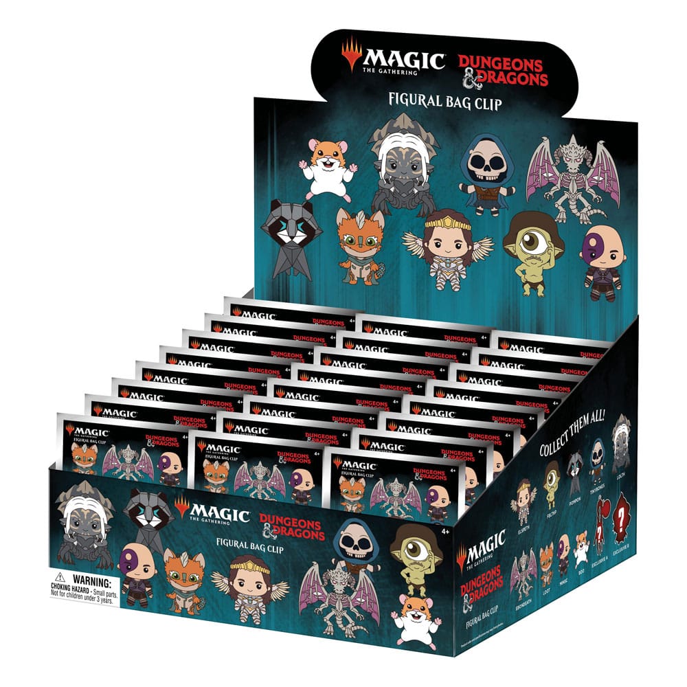 Magic The Gathering 3D PVC Bag Clips Series 1 Display 24