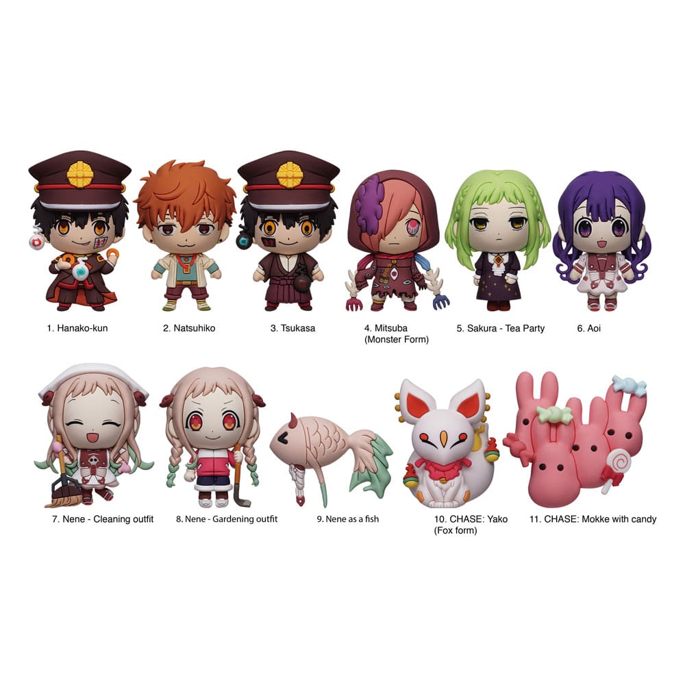 Toilet Bound Hanako Kun 3D PVC Bag Clips Series 2 Display 24