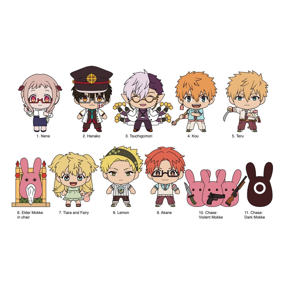 Toilet Bound Hanako Kun 3D PVC Bag Clips Series 3 Display 24