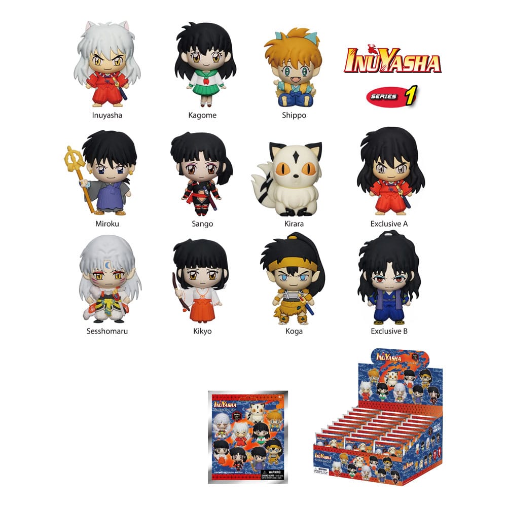 Inuyasha PVC Bag Clips Series 1 Display 24