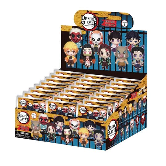Demon Slayer Kimetsu no Yaiba 3D PVC Bag Clips Display 24