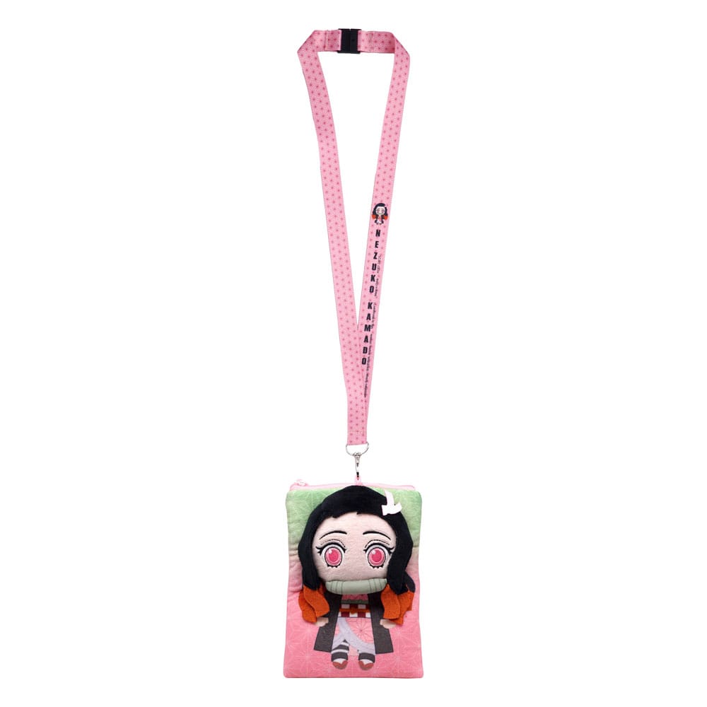 Demon Slayer Kimetsu no Yaiba Nezuko Deluxe Lanyard with Pouch Card Holder