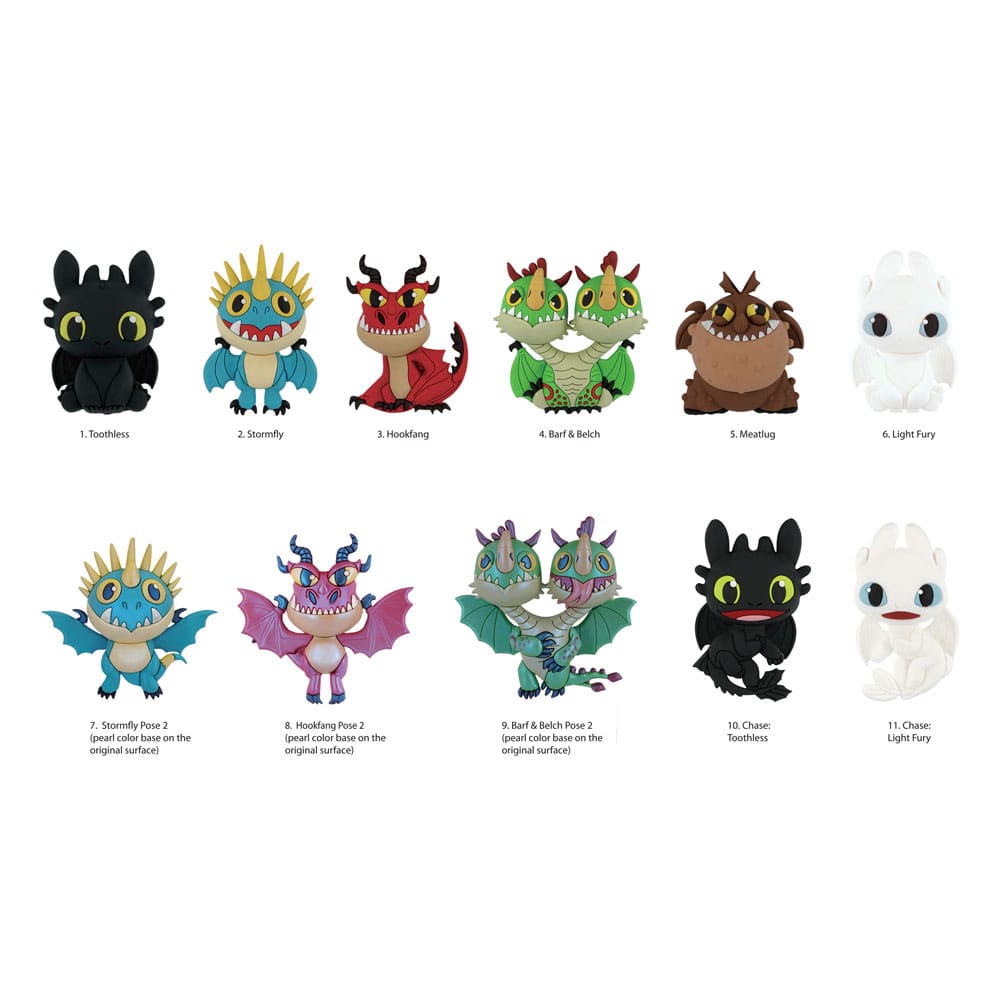 How to Train Your Dragon 3D PVC Bag Clips Series 1 Display 24