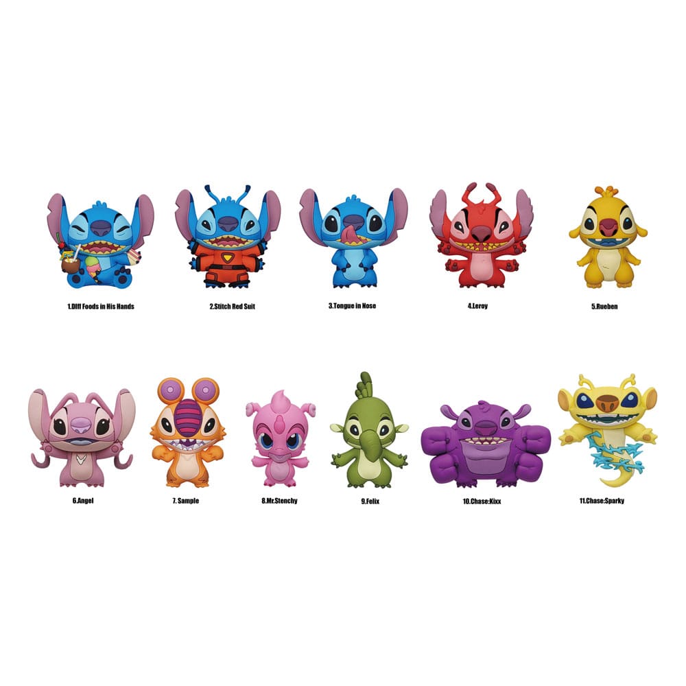 Lilo and Stitch 3D PVC Bag Clips Series 5 Display 24
