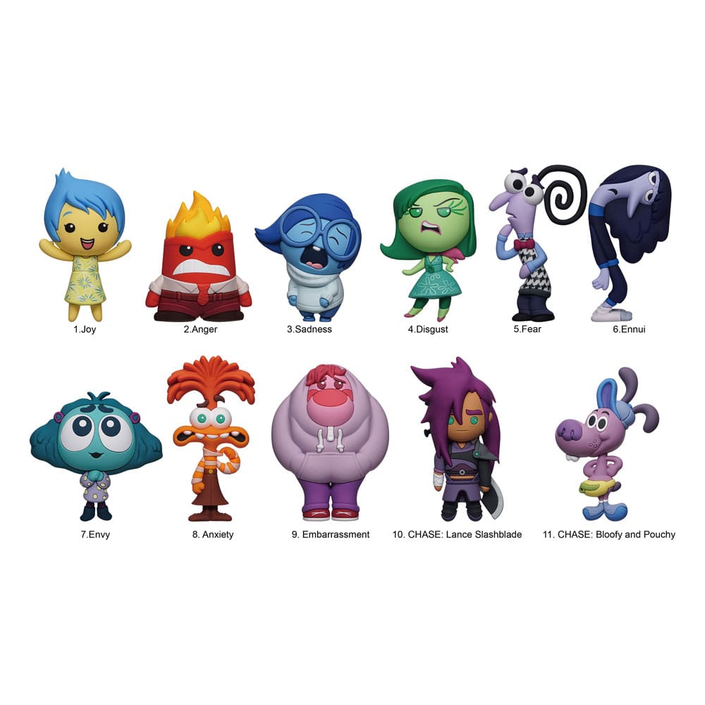 Inside Out 3D PVC Bag Clips Series 2 Display 24