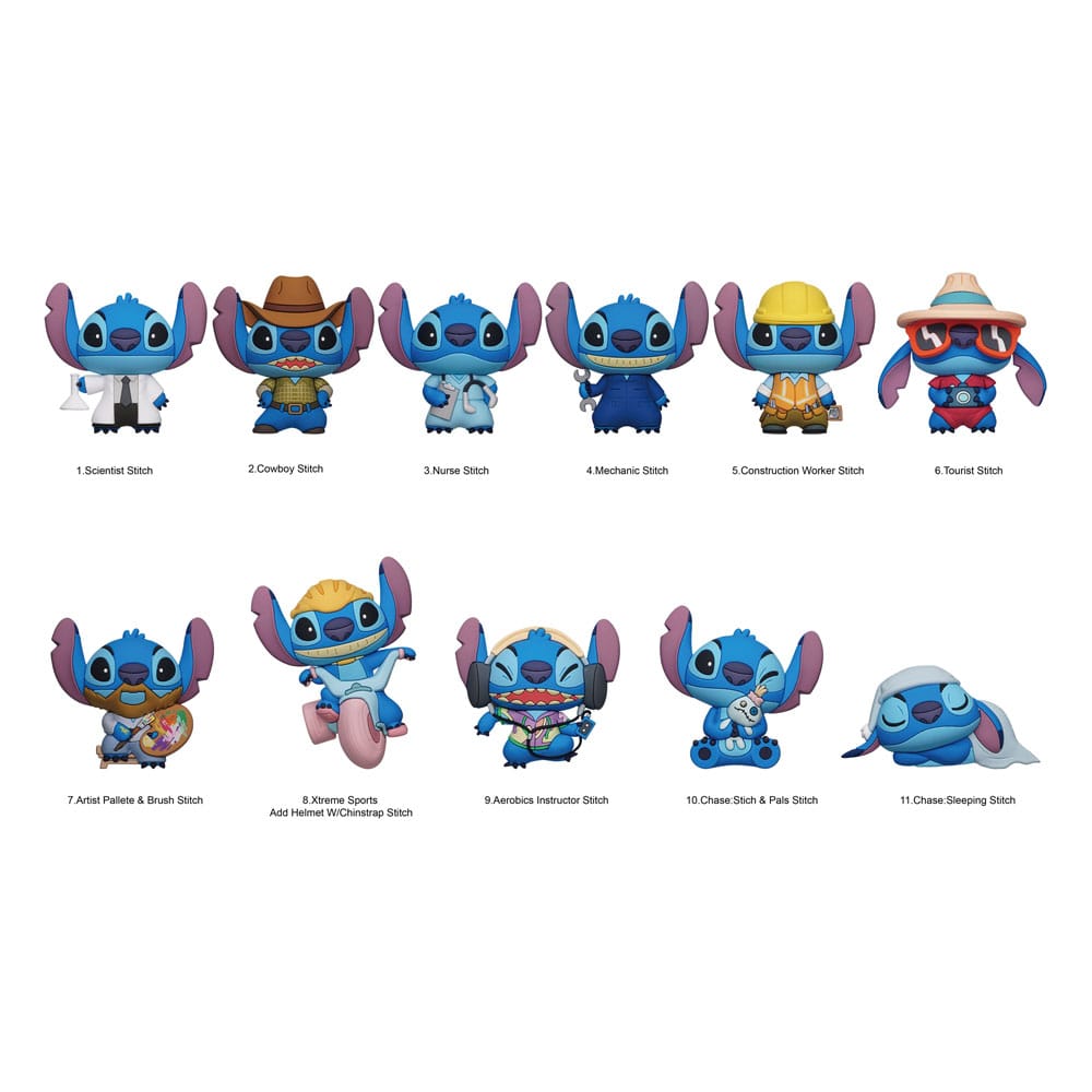 Lilo and Stitch 3D PVC Bag Clips Series 6 Display 24