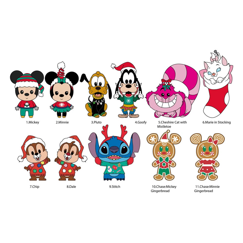 Disney 3D PVC Bag Clips Series 59 Display Box 24 Pieces