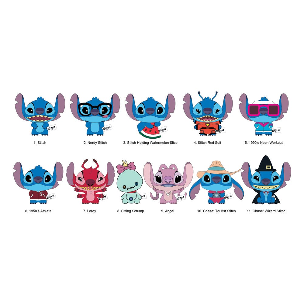 Lilo and Stitch Stitch Plush Bag Clips Display 24