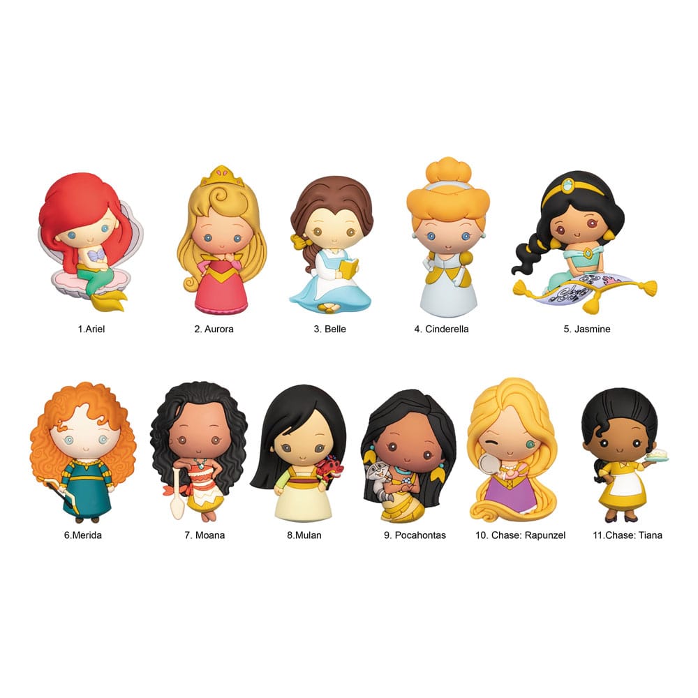 Disney Ultimate Princess 3D PVC Bag Clips Series 31 Display 24
