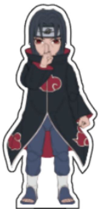 Naruto Itachi Uchiha Plastic Model Kit 12 cm