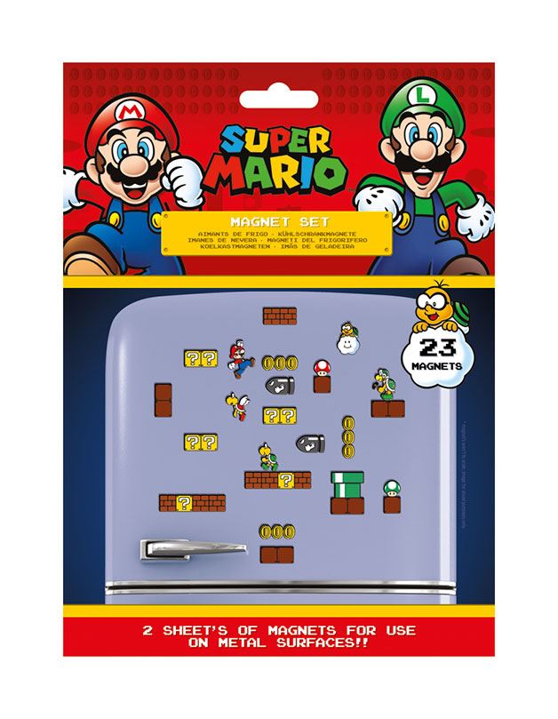 Super Mario Mushroom Kingdom Fridge Magnets