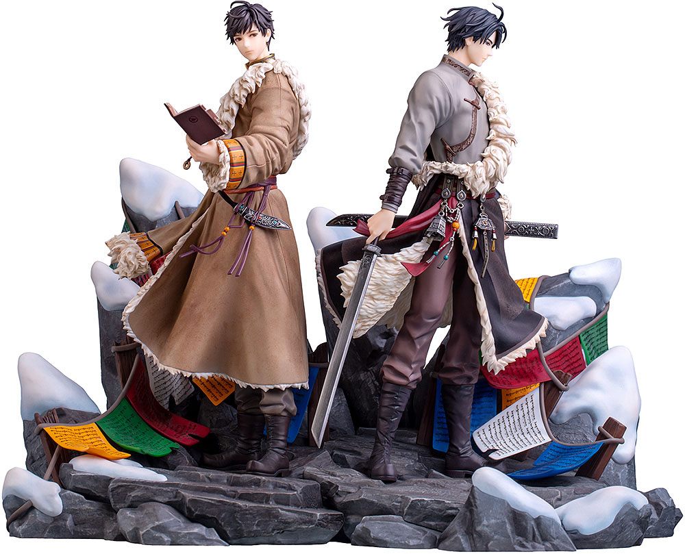 Time Raiders Wu Xie And Zhang Qiling Floating Life In Tibet Special Set PVC Statues 28 Centimeters