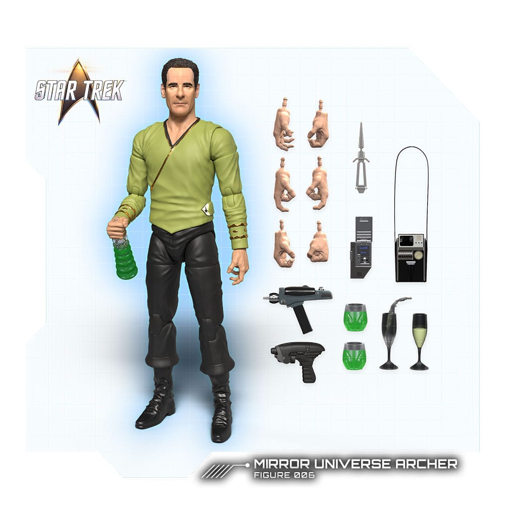 Star Trek Enterprise Archer Mirror Universe Action Figure 1 12 Scale 16 cm