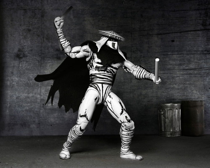 TMNT: (Mirage Comics) Foot Assassin Black & White 7" Scale Action Figure Teenage Mutant Ninja Turtles (Pre-Order September 2025)