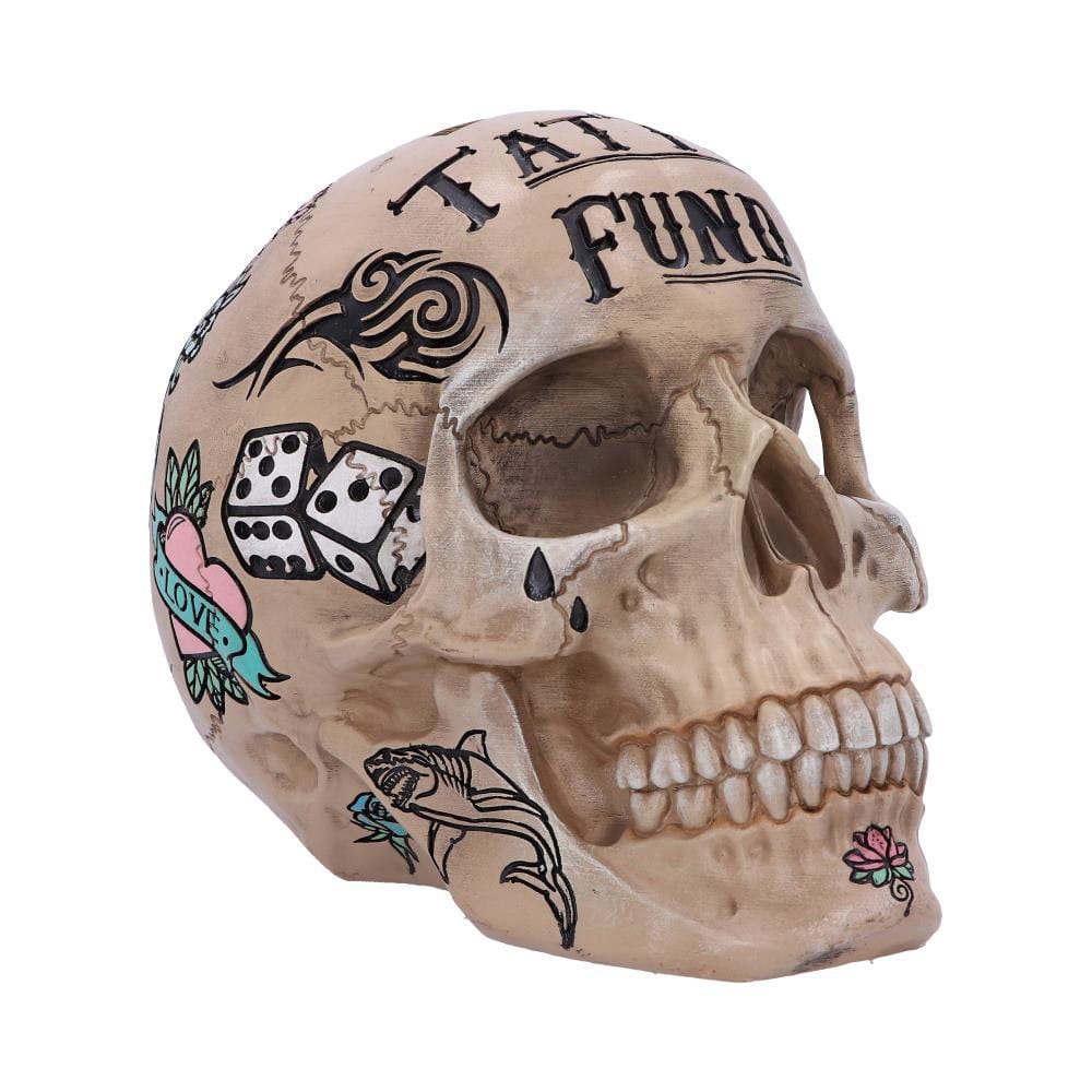 Skull Tattoo Coin Bank Fund