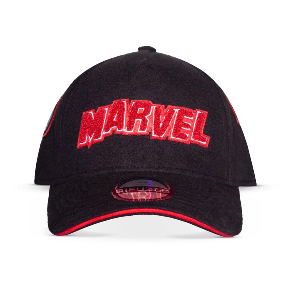 Marvel Logo Red And White Baseball Cap