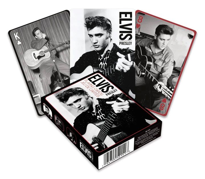 Elvis Presley Black And White Playing Cards