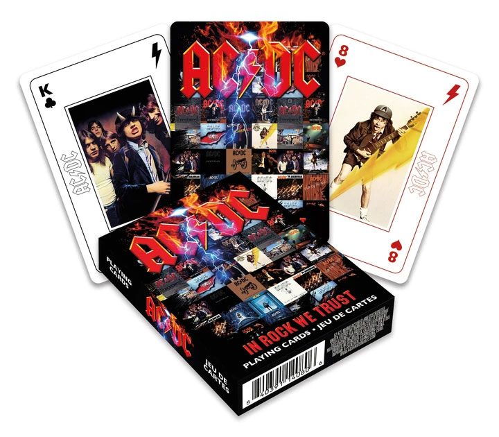 ACDC In Rock We Trust Playing Cards