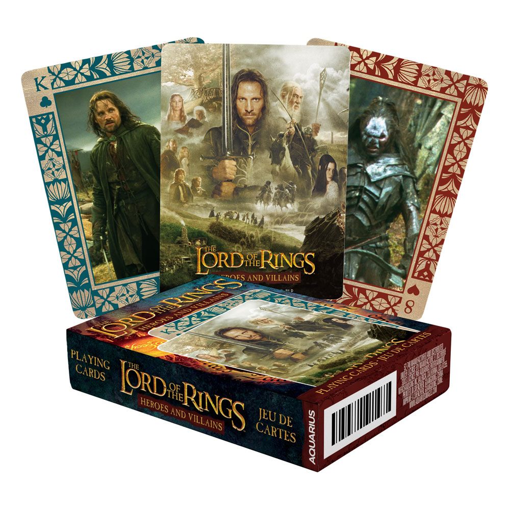Lord Of The Rings Heroes Villains Playing Cards