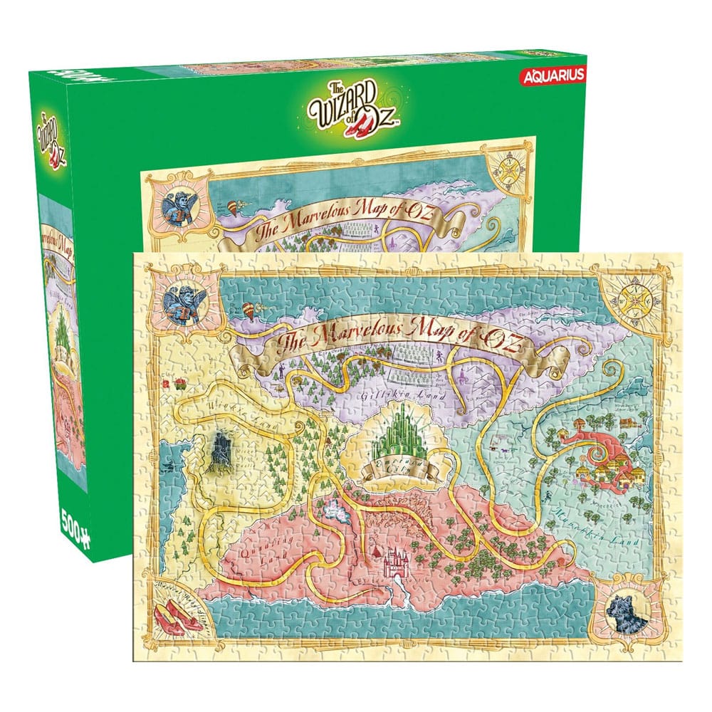 The Wizard Of Oz Map 500 Piece Jigsaw Puzzle