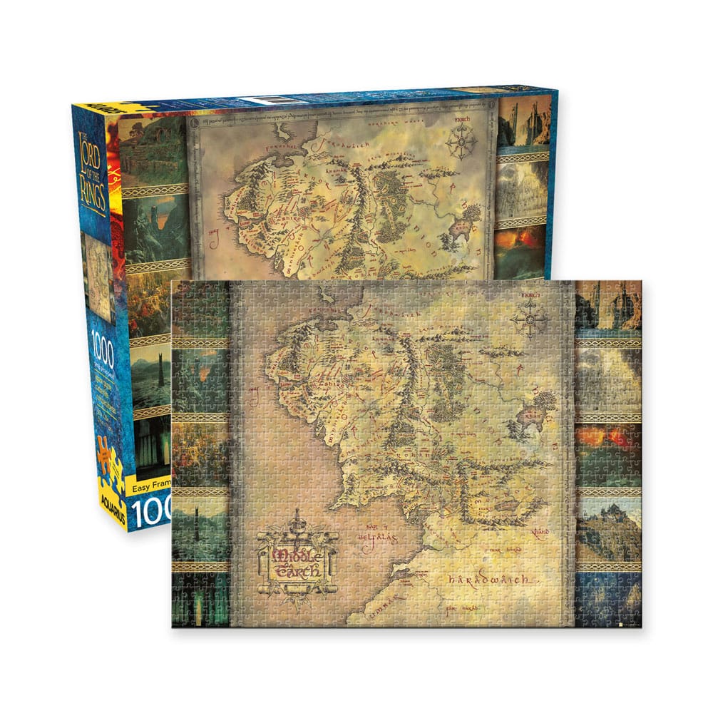 Lord Of The Rings Map 1000 Piece Jigsaw Puzzle