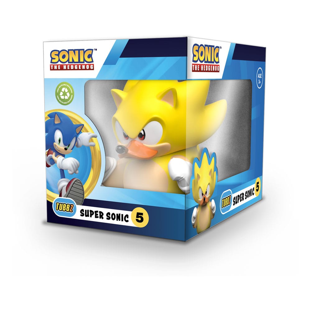 Sonic The Hedgehog Super Sonic Tubbz PVC Figure Boxed Edition 10 cm