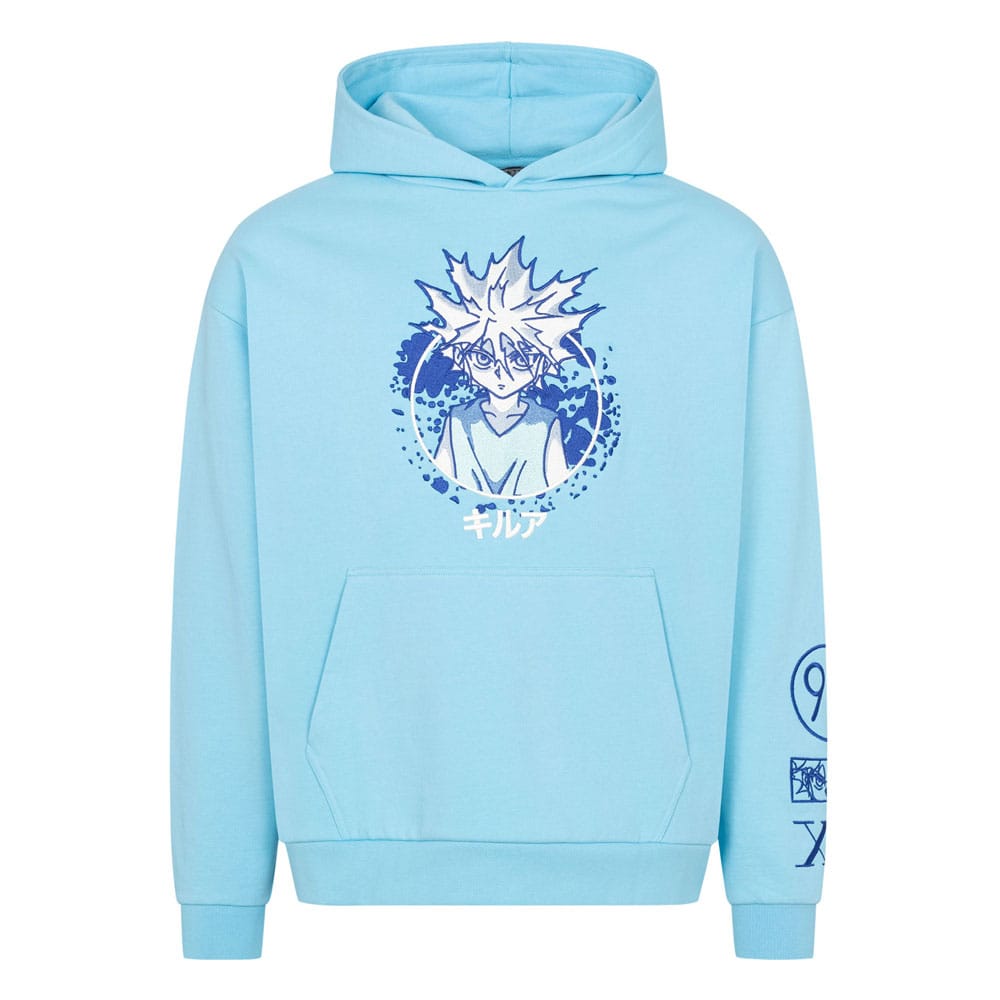 Hunter x Hunter Graphic Blue Hooded Sweater Size S
