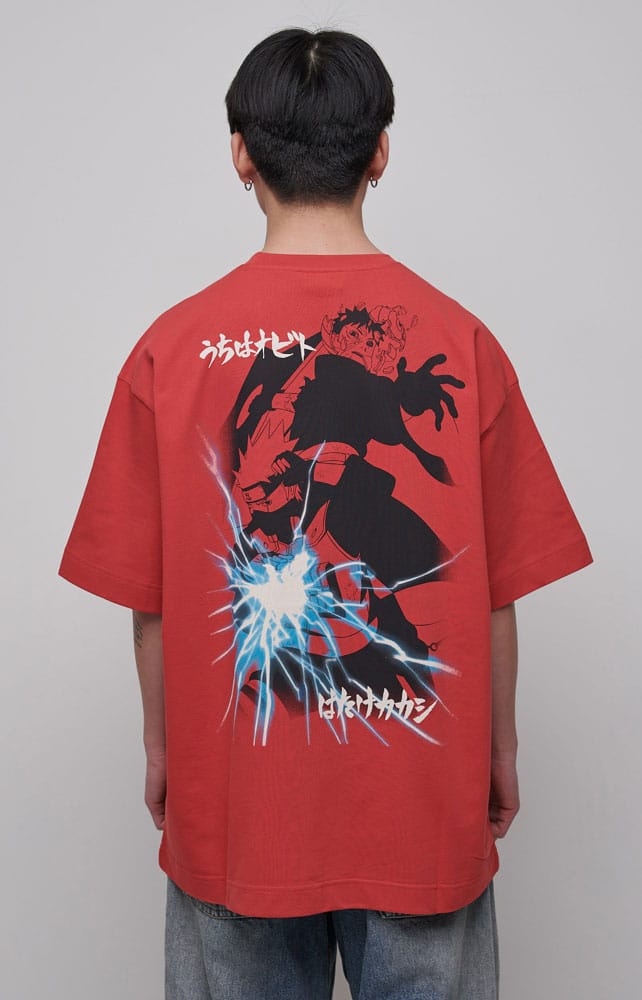 Naruto Shippuden Graphic Red T Shirt Size S