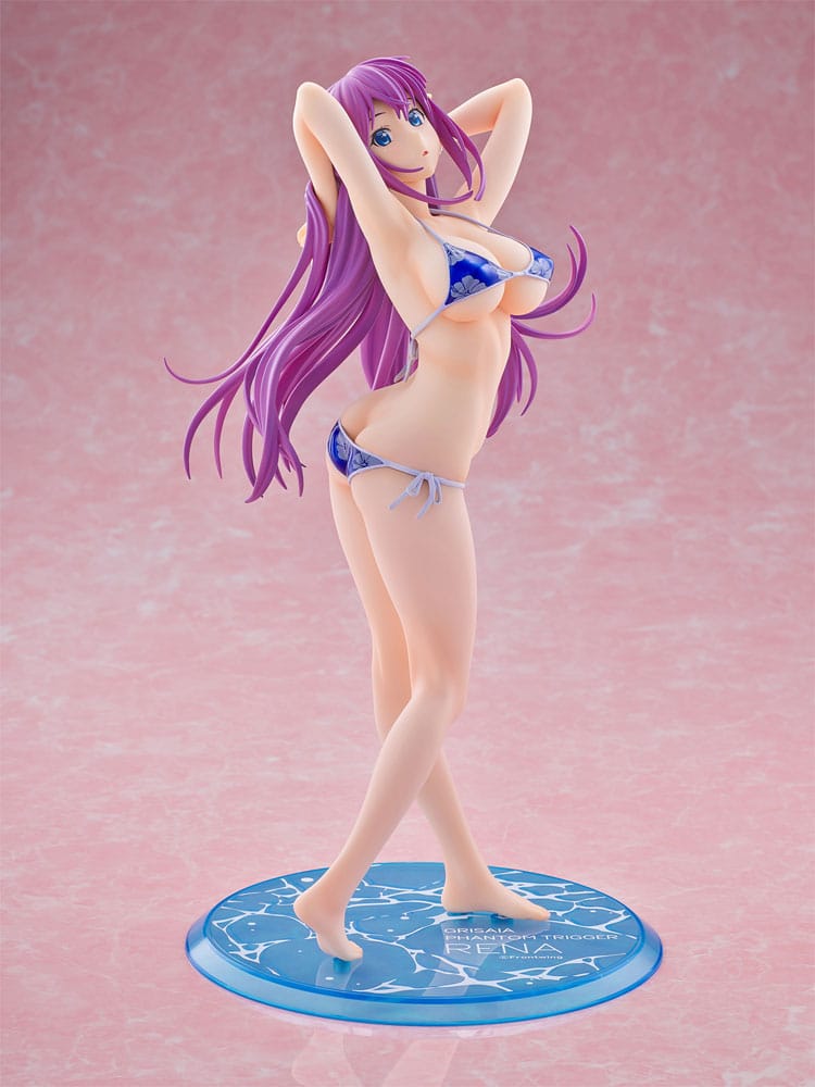 Grisaia Phantom Trigger Rena Fukami Metallic Blue PVC Statue 28 cm
