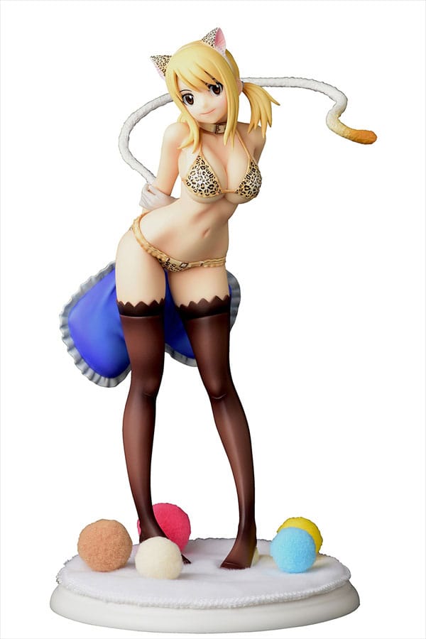 Fairy Tail Lucy Heartfilia Leopard Print Cat Gravure Style Statue 25 cm