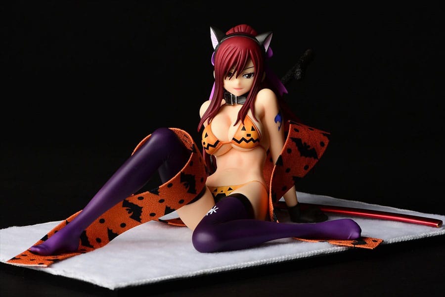 Fairy Tail Erza Scarlet Halloween Cat Gravure Style Statue 13 cm