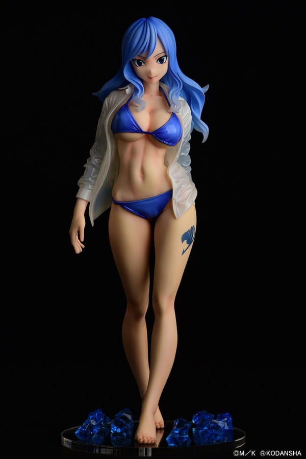 Fairy Tail Jubia Lokser Gravure Style See Through Wet Shirt Statue 25 cm
