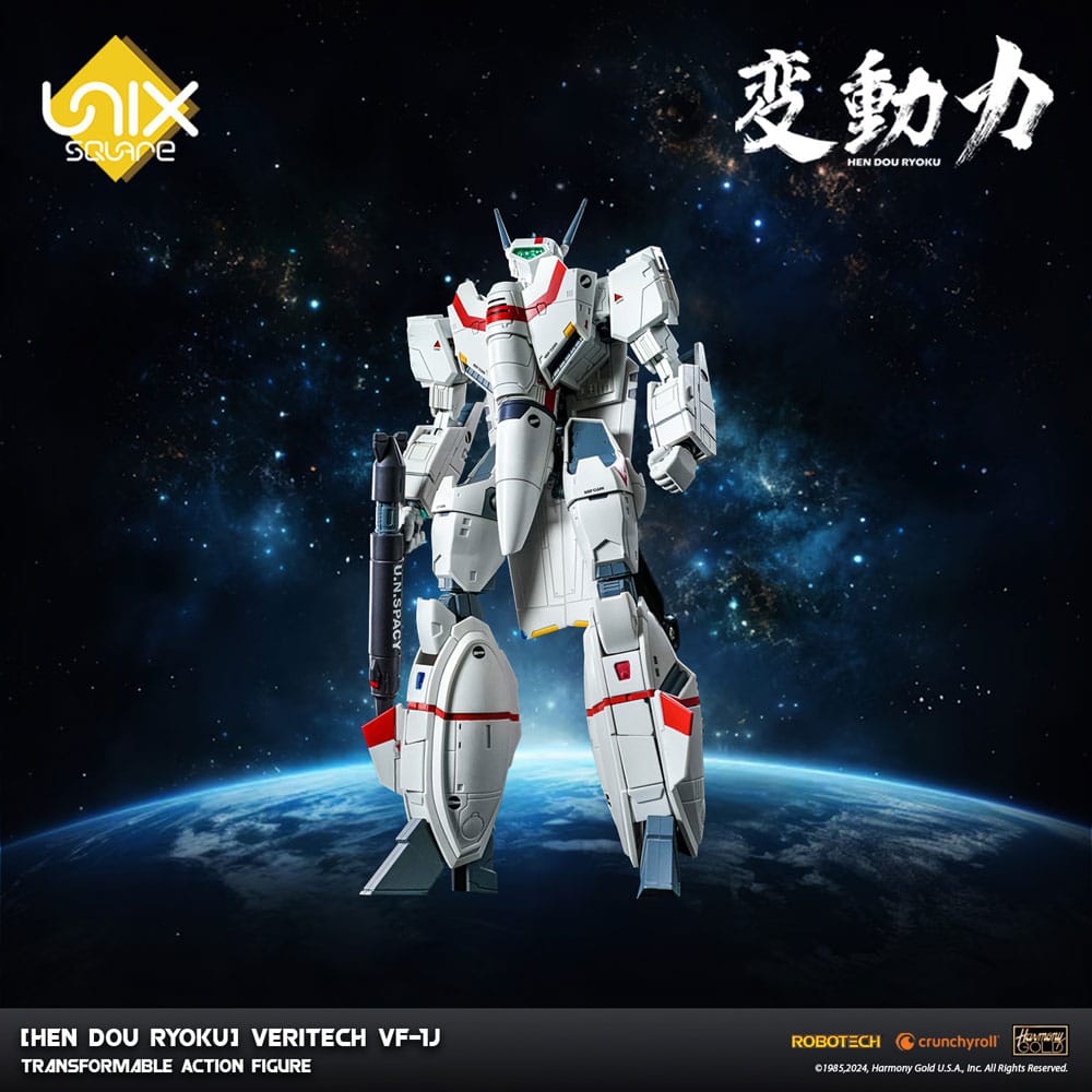 Hen Dou Ryoku Veritech VF 1J Diecast Action Figure 21 cm
