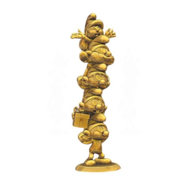 Prime 1 Studio Smurfs Column Gold Limited Edition The Smurfs Statue 50 cm