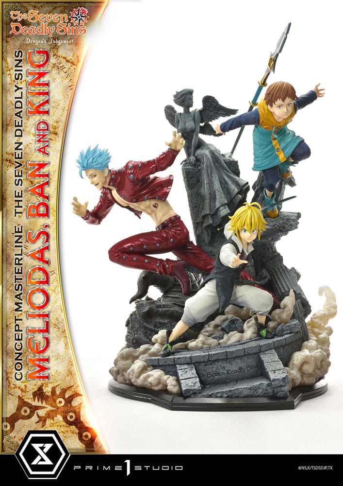 Prime 1 Studio Meliodas Ban and King Seven Deadly Sins Vinyl Figure 55 cm