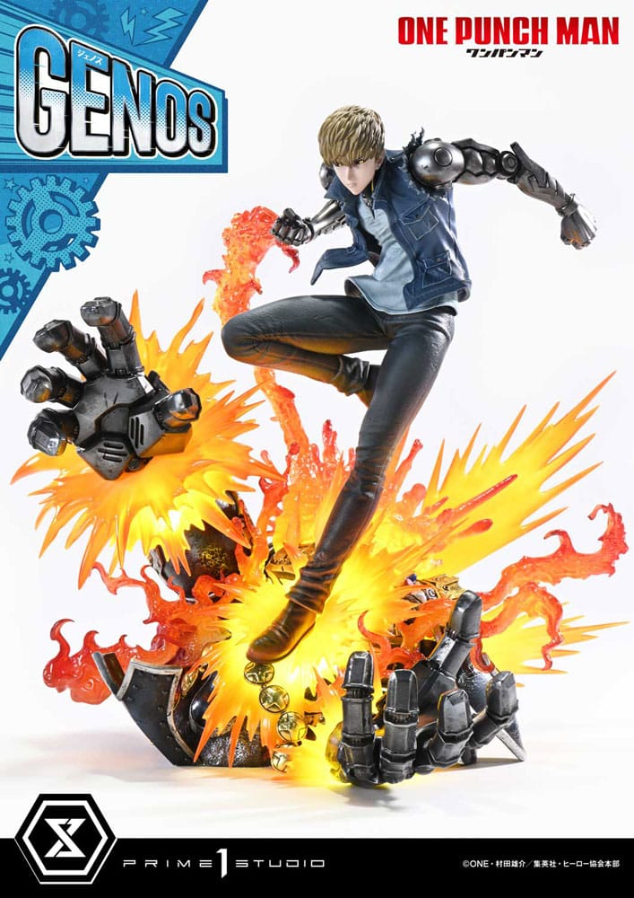 One Punch Man Genos Bonus Version Concept Masterline Series Statue 1 6 Scale 33 cm