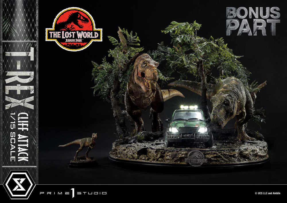 Prime 1 Studio T Rex Jurassic World The Lost World Cliff Attack Bonus Version Vinyl Figure 53 cm