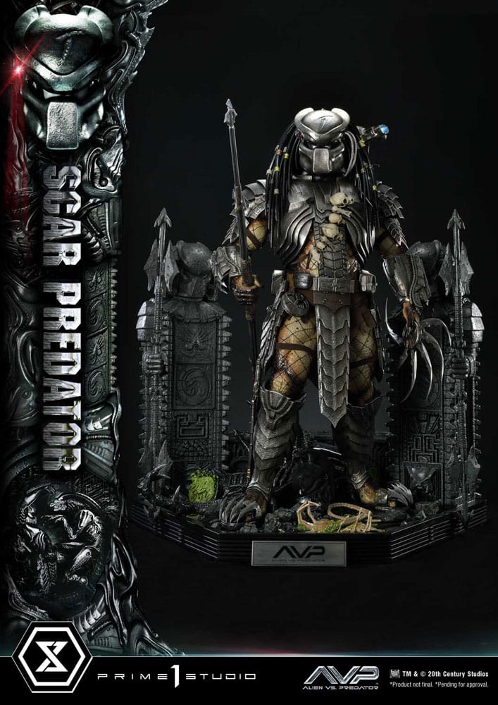 Alien vs Predator Scar Predator Statue Museum Masterline Series 93 cm
