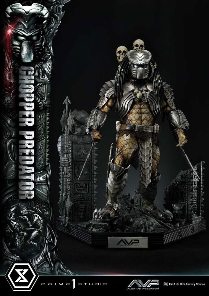 Alien vs Predator Chopper Predator Statue Museum Masterline Series 103 cm