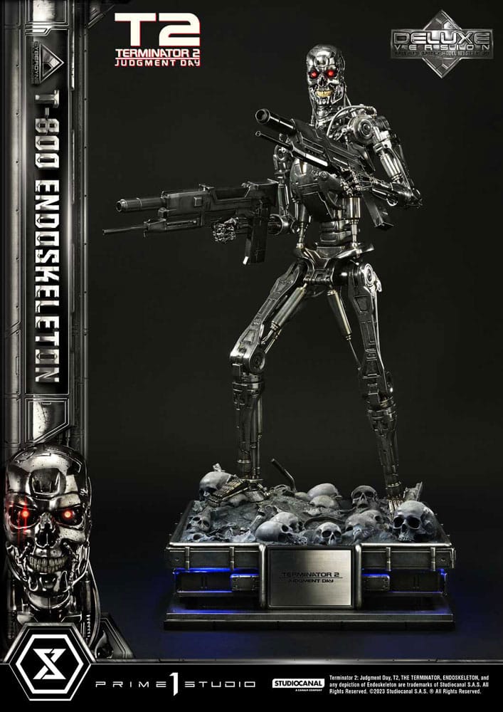 Terminator 2 Judgment Day T800 Endoskeleton Deluxe Bonus Version Statue Museum Masterline Series 74 cm