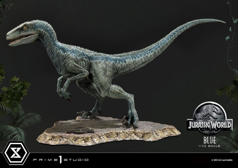 Jurassic World Fallen Kingdom Blue Open Mouth Version Statue Prime Collectibles 17 cm