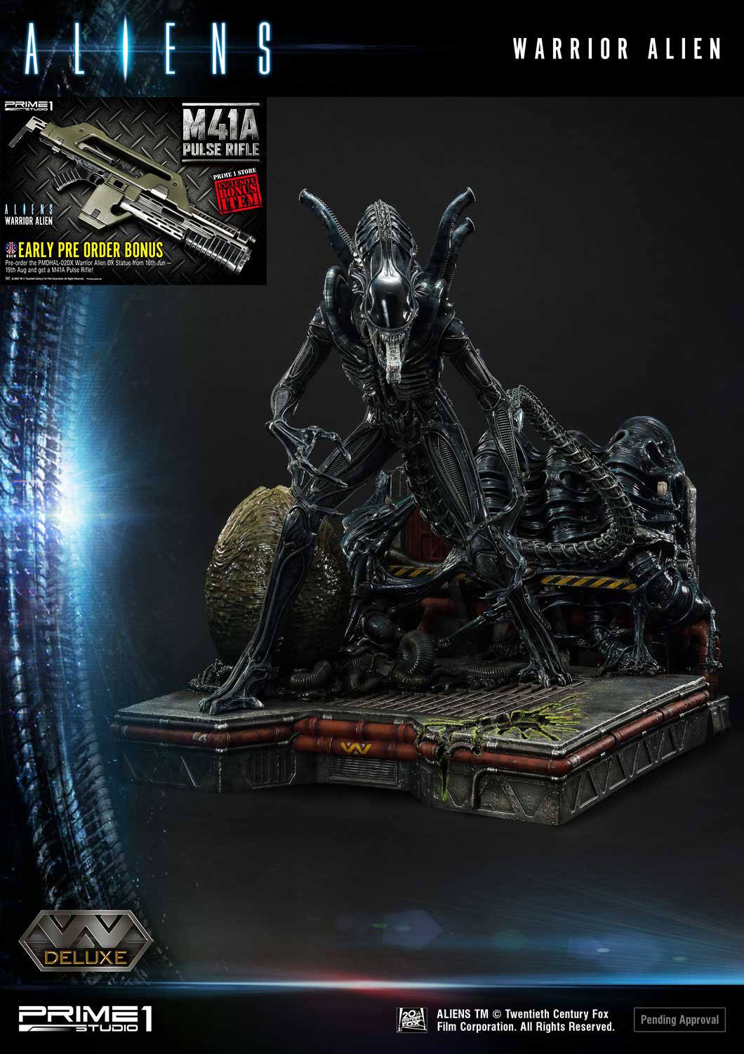 Aliens Warrior Alien Deluxe Bonus Version Statue Premium Masterline Series 67 cm