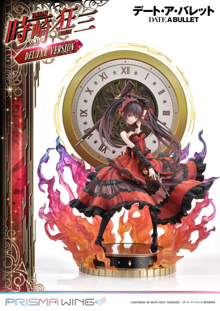 Date A Live Fragment Date A Bullet Kurumi Tokisaki Deluxe Version PVC Statue Prisma Wing 37 cm