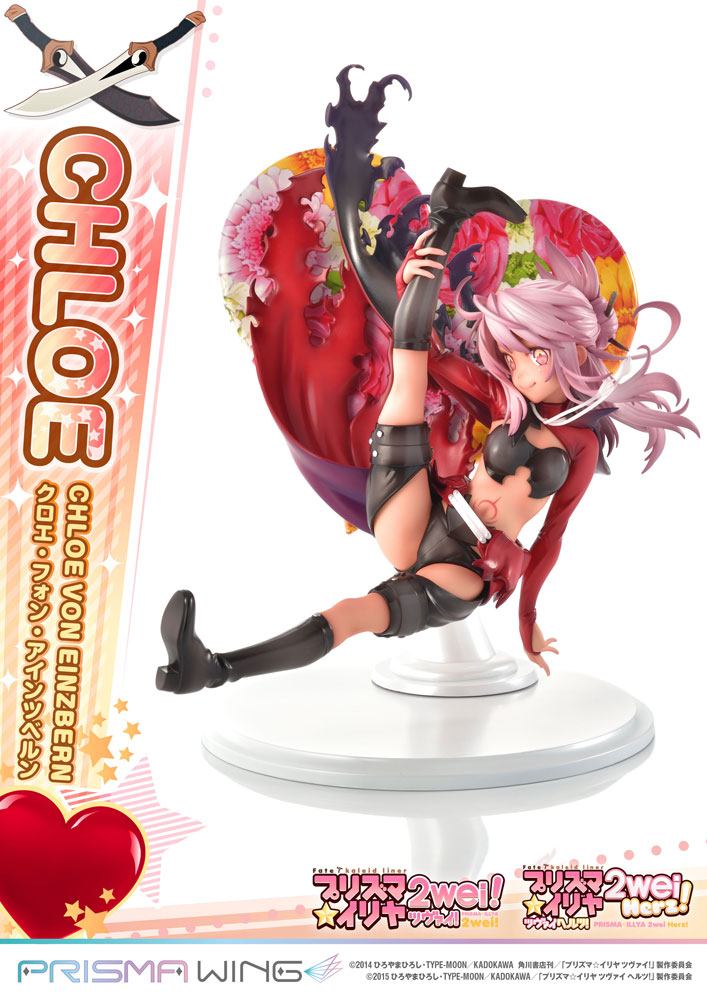 Fate Kaleid Liner Prisma Illya Chloe von Einzbern PVC Statue Prisma Wing 20 cm