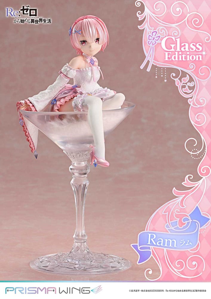 ReZERO Starting Life in Another World Ram Glass Edition PVC Statue Prisma Wing 24 cm
