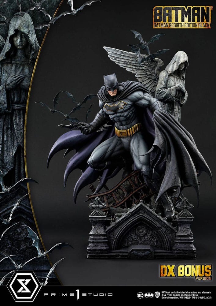 Batman Rebirth Edition Black Deluxe Bonus Version Statue Ultimate Premium Masterline Series 71 cm