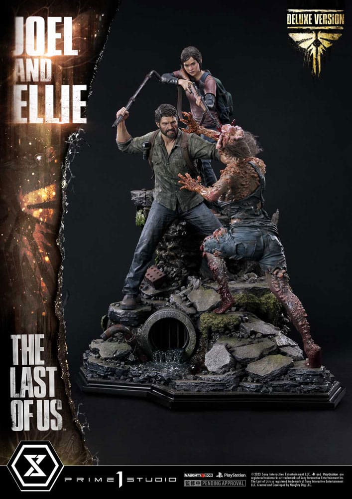 The Last of Us Part I Joel and Ellie Deluxe Version Statue Ultimate Premium Masterline Series 73 cm