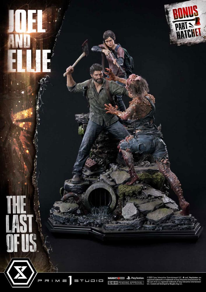 The Last of Us Part I Joel and Ellie Deluxe Bonus Version Statue Ultimate Premium Masterline Series 73 cm